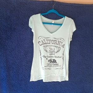 Tee shirt with rhine stones